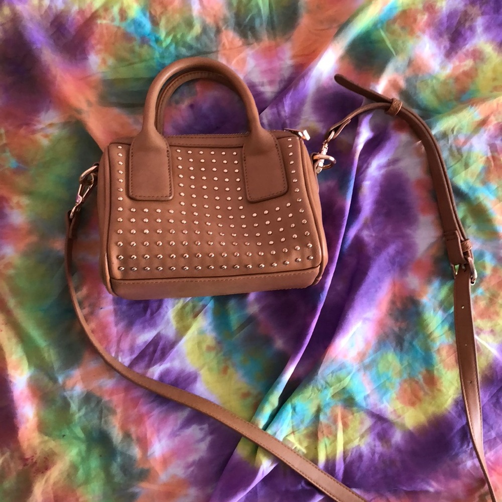 Vegan Leather Sequin Crossbody Purse